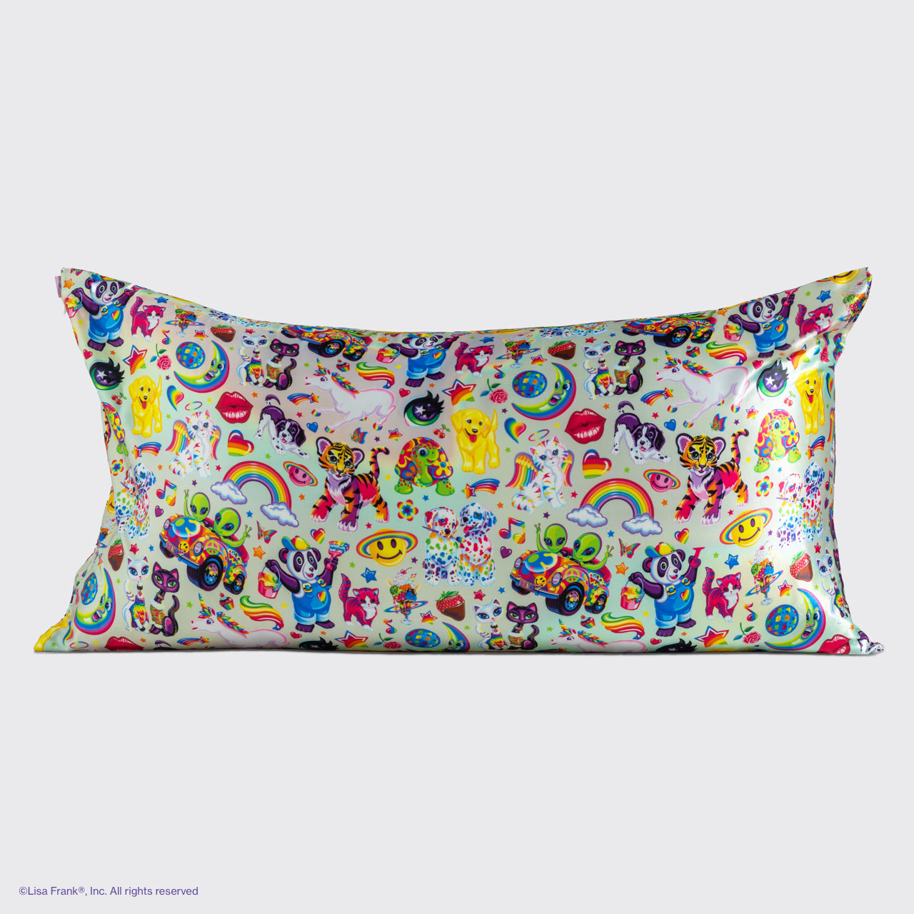 Lisa Frank x Kitsch Satin Pillowcase in The Fantastic World of Lisa Frank 4 Pack - King