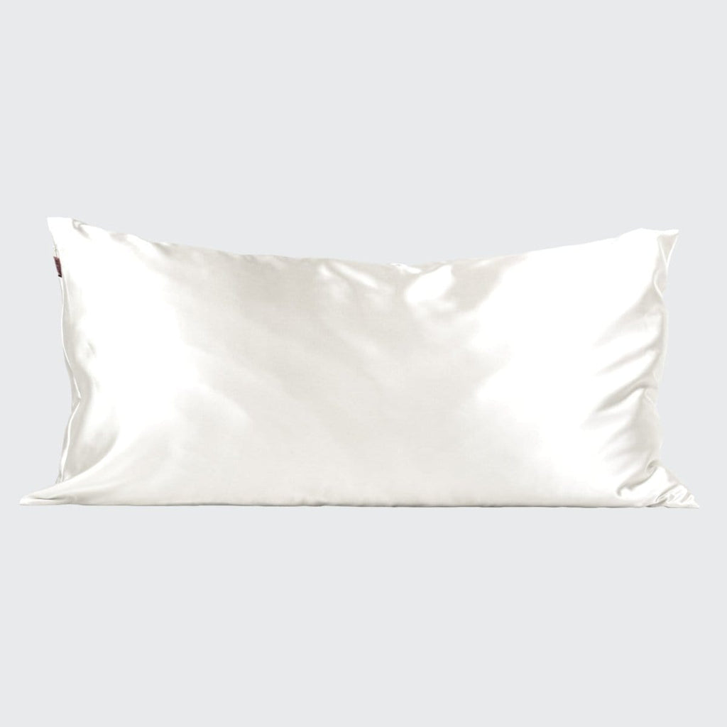 Satin Pillowcase in Ivory 2 Pack - King