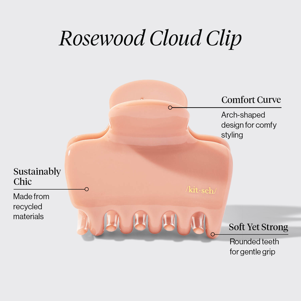 Rosewood Cloud Claw Clip