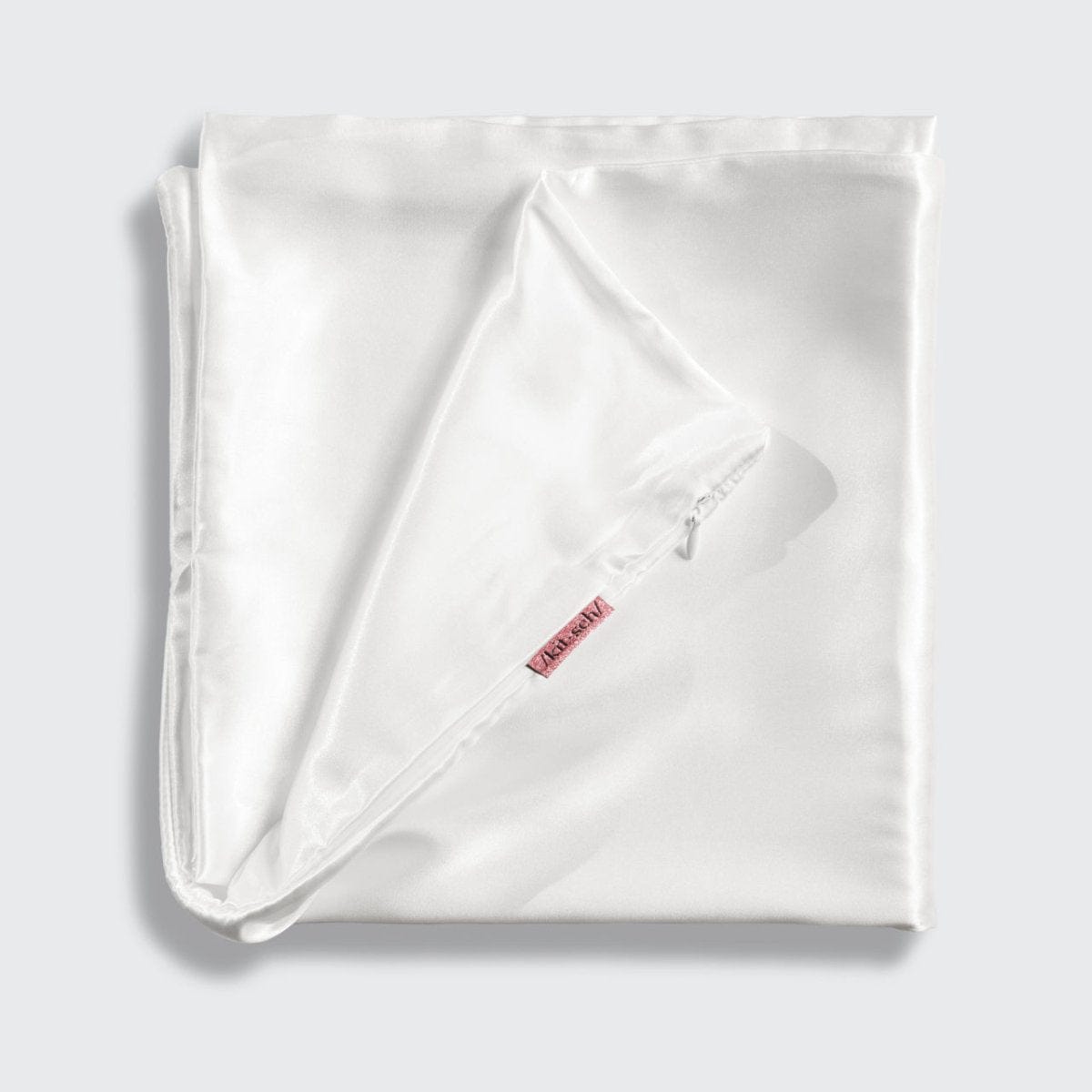 Satin Pillowcase in Ivory 2 Pack - King
