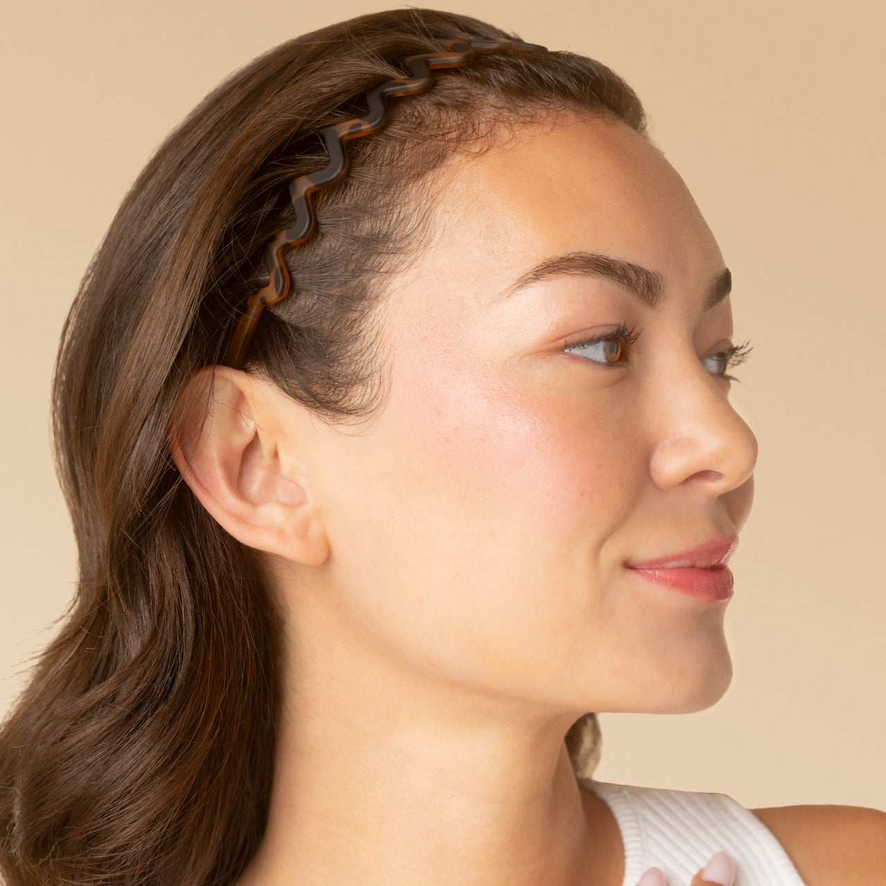 Zig Zag Headband 2pc- Black & Tort