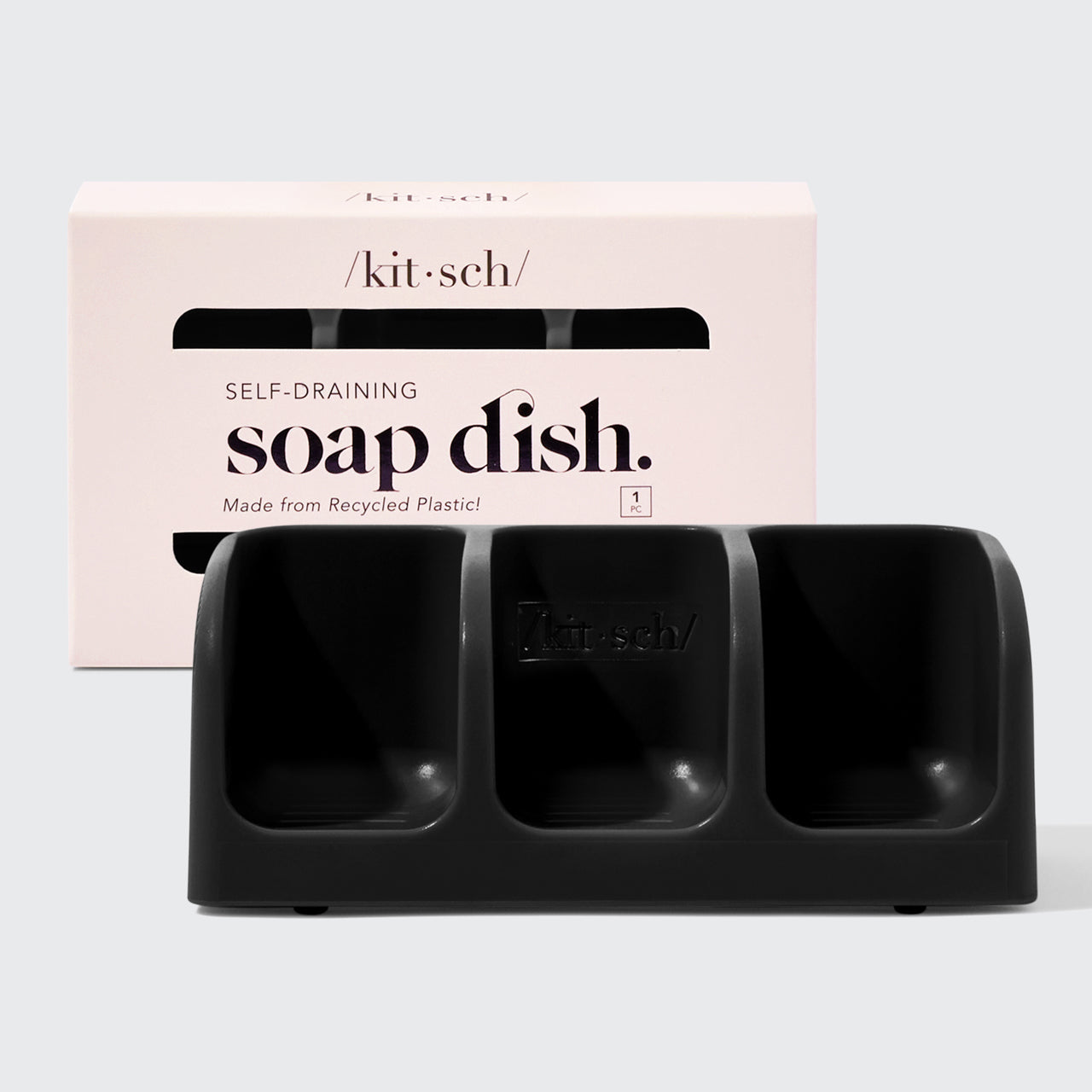 Volumizing Rosemary Black Self Draining Soap Dish Bundle