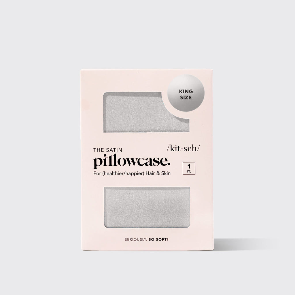 Satin Pillowcase King - Silver