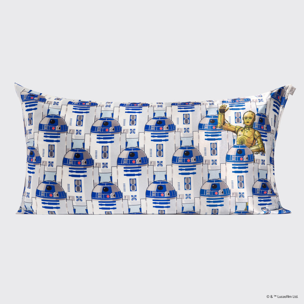 Star Wars™ & Kitsch Satin Pillowcase in R2-D2 & C-3PO 4 Pack - King