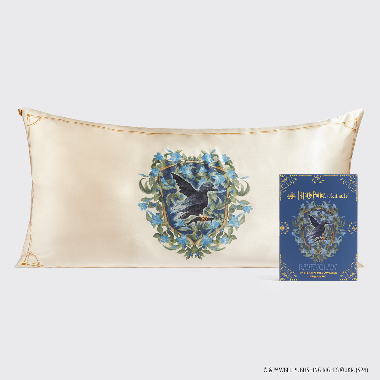 Kitsch x Harry Potter Satin Pillowcase in Ravenclaw 2 Pack - King