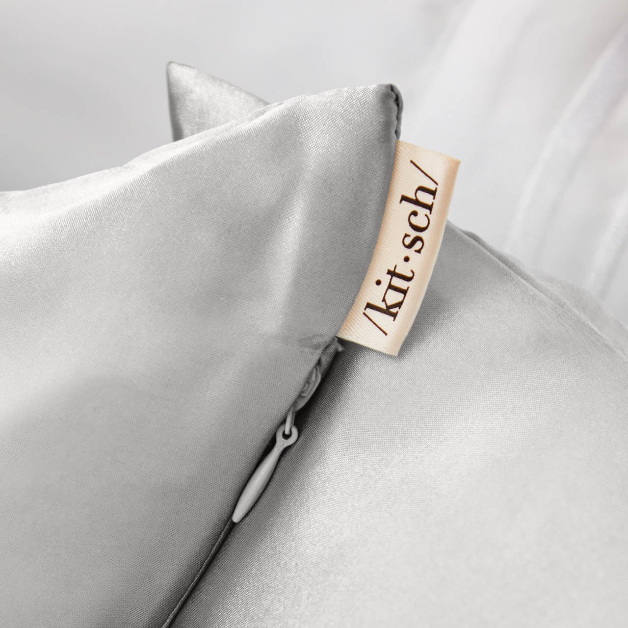 Satin Pillowcase in Silver 2 Pack - King